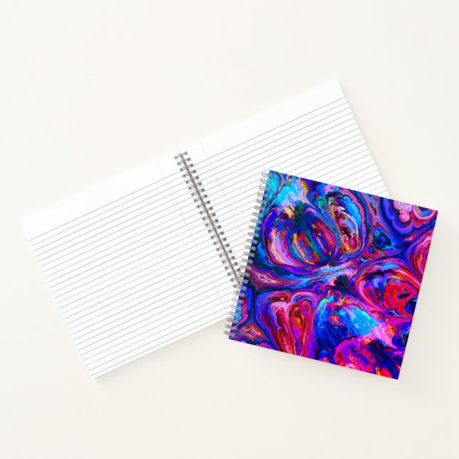 Moderne Lila Farbpalette Notizbuch (Innenseite)