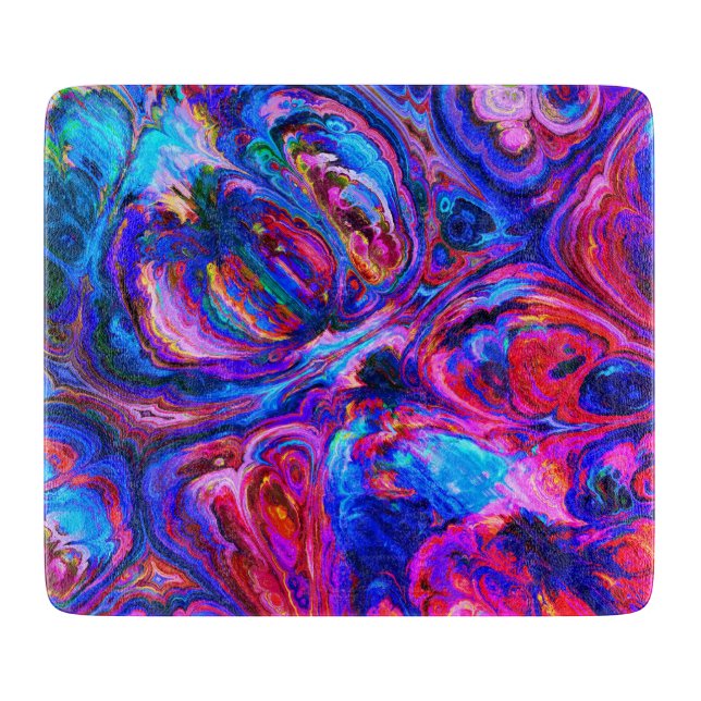 Moderne Lila Farbpalette Schneidebrett (Vorderseite)
