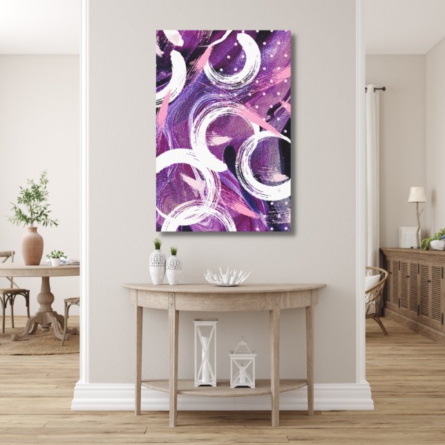 Moderne Lila Haze Abstrakt 24"x36" Leinwanddruck (Von Creator hochgeladen)