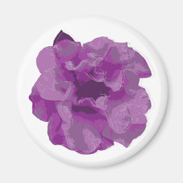 Moderne lila Kamelie Magnet