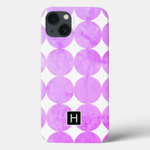 Moderne Lila Kreise Monogramm title_seo2