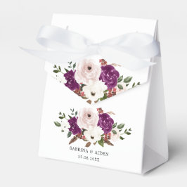 Moderne Lila Pflaumenblütenblüte Geschenkschachtel