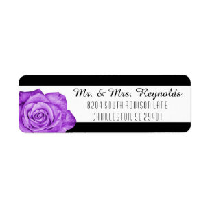 Moderne Lila Rose Schwarz & Weiß Streifen kundensp