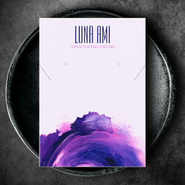 Moderne Lila Schmuckgegenstände Visitenkarte