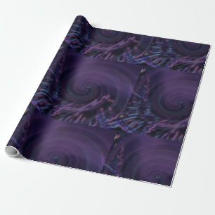 MODERNE LILA Schnecke Geschenkpapier