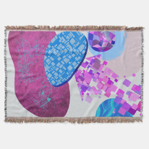 Moderne lila und zyklische Formen Decke