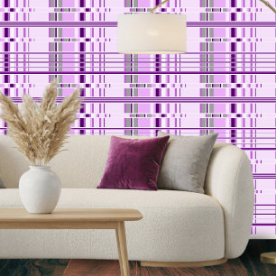 Moderne lila violette geometrische Muster Tapete