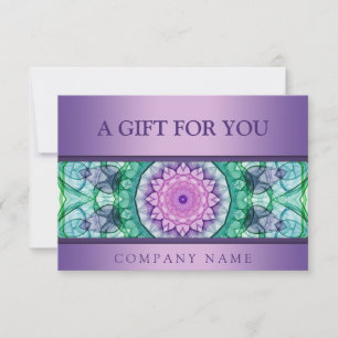 Moderne lila Wasserlilie Mandala