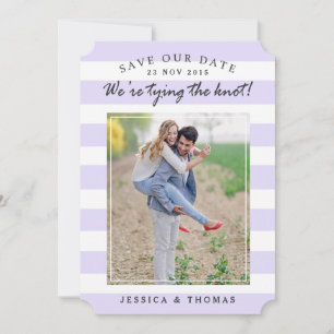 Moderne Lilac- und White Stripes   FOTO SAVE THE D Date