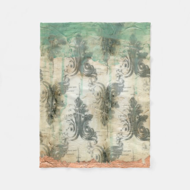 Moderne Lilie Fleecedecke (Vorderseite)