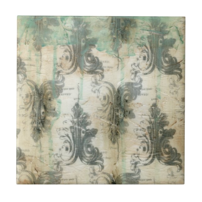 Moderne Lilie Fliese (Vorderseite)