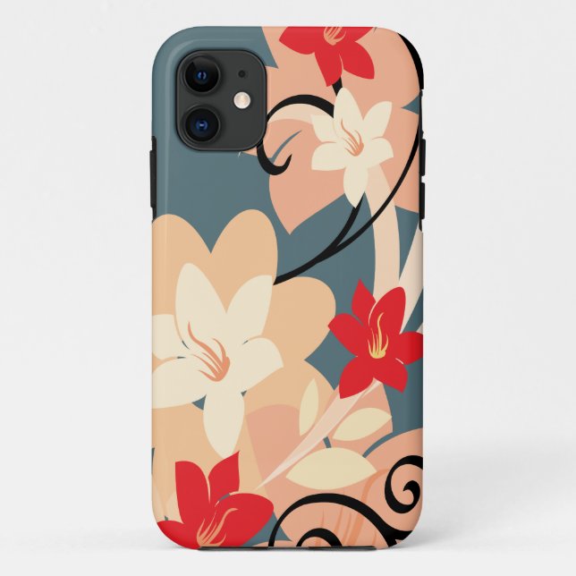 Moderne Lillie Case-Mate iPhone Hülle (Rückseite)