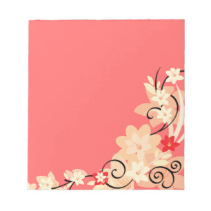 Moderne Lillie Notizblock