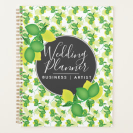 Moderne Limone Lemon Muster Limoncillo Hochzeit Planer