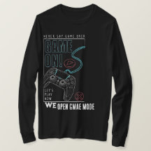 Moderne Line-Art-Gamer-Grafik-Shirt - Lass uns spi