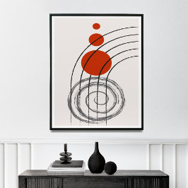 Moderne Lines Wall Art Poster