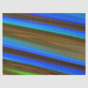 Moderne Linie Art Peacock Feather Colors Seidenpapier