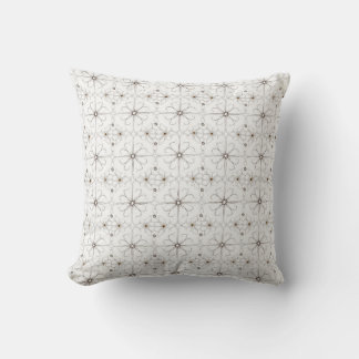 Moderne Linie zeichnend Blume Muster werfen Kissen