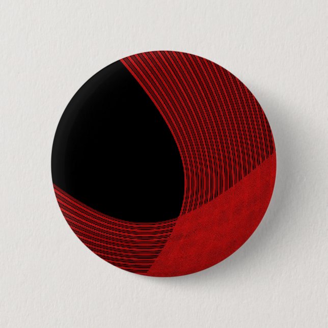 Moderne Linien rot und schwarz Button (Vorderseite)
