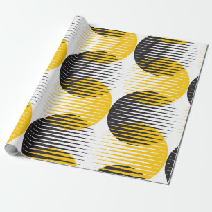 Moderne Linien und kreisgeometrisch nahtlose Muste Geschenkpapier