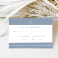 Moderne Linien und Monogramme | Dusty Blue Wedding
