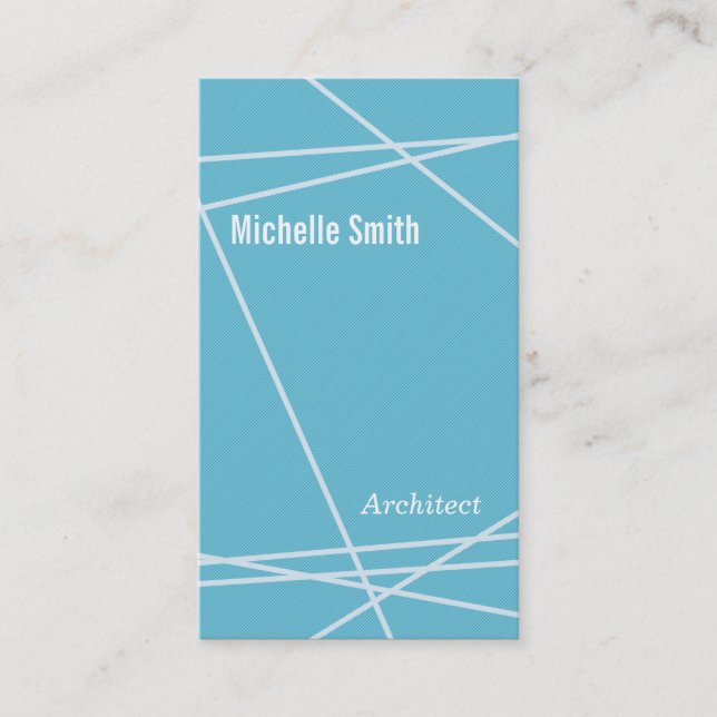 Moderne Linien Visitenkarte (Vorderseite)