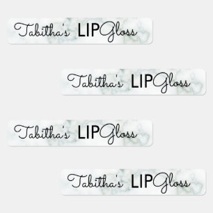 Moderne Lip Gloss Marble Branding Packing Etiketten