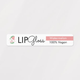 Moderne Lip Gloss Watermelon Branding Packing Etiketten