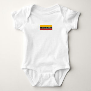 Moderne litauische Flagge Souvenir Baby Strampler
