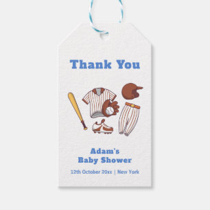 Moderne Little Slugger Baseball Sport Baby Shower Geschenkanhänger
