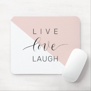 Moderne Live-Liebe lacht positives Motivation Zita Mousepad