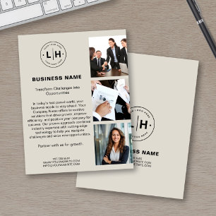 Moderne Logo Foto Unternehmensgeschäft Flyer