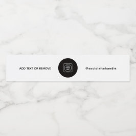 Moderne Logo-QR-Social-Media-Branding-Etikett