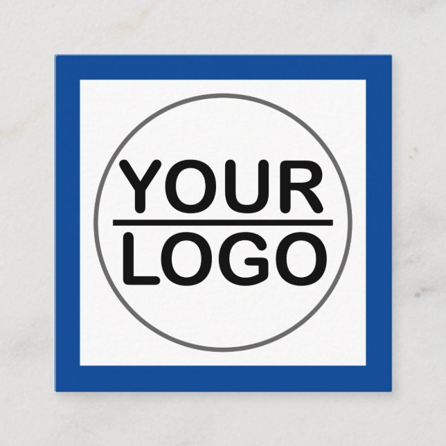 Moderne LOGO Quadratische Visitenkarte (Vorderseite)