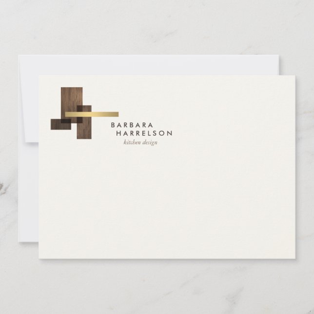Moderne Logos aus dem Mittelalter - Elfenbeinflach Mitteilungskarte (Vorderseite)