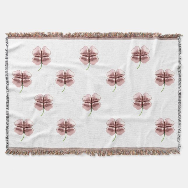 Moderne Lucky Decke - Elegante Rose Gold (Vorderseite)