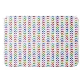 Moderne, lustige und farbenfrohe Blätter Bath Mat Badematte