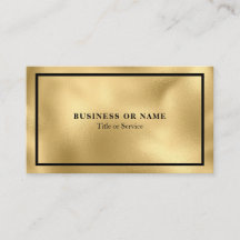 Moderne Luxe Imitate Gold Foil Metallic Business C