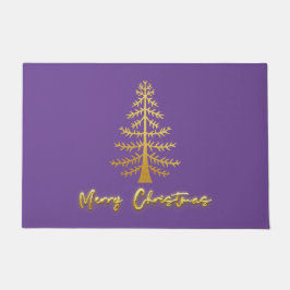 Moderne luxuriöse Glasfenster Metallic Xmas modern Fußmatte