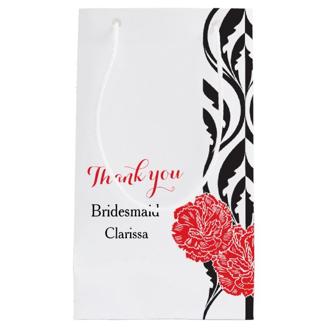 Moderne luxuriöse Hochzeitshelfer bevorzugen Gesch Kleine Geschenktüte (Vorderseite)