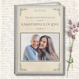 Moderne Luxus-Geschichtenbuch Premium-Muttertags-K Karte