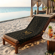 Moderne Luxus-Gold-Monogramm personalisiert