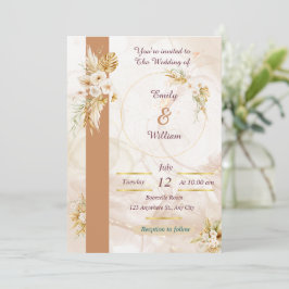 Moderne Luxus-Hochzeitseinladung Einladung