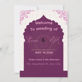 Moderne Luxus-Hochzeitseinladung – Elegantes Minim Einladung
