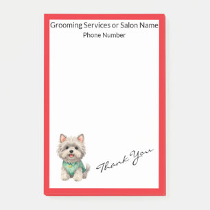 Moderne Luxus-Pflege für Haustiere Personalisierte Post-it Klebezettel