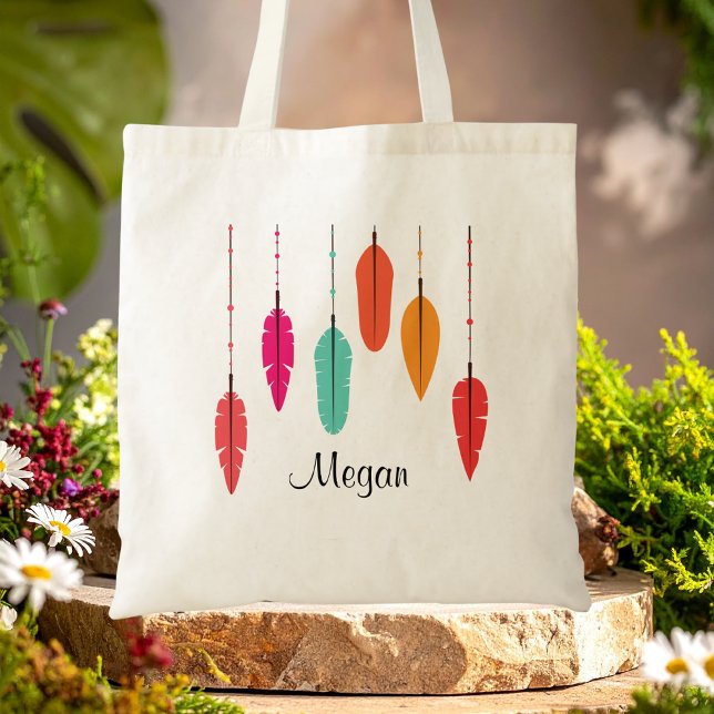 Moderne Mädchen Whimsical Regenbogen Trendig Süß Tragetasche (Von Creator hochgeladen)