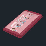Moderne, mädchenhafte Multi-Foto-Skripte trendige  Trifold Geldbörse<br><div class="desc">Lass,  dass die besondere Person weiß,  dass sie die besten Freunde sind mit diesem modernen minimalen Typografie-Design,  fügen Sie Ihre eigenen Multi-Fotos. Schönes nachdenkliches Geschenk. Farben können geändert werden.</div>