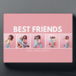 Moderne, mädchenhafte Multi-Foto-Skripte, trendy B Fotoplatte<br><div class="desc">Lass,  dass die besondere Person weiß,  dass sie die besten Freunde sind mit diesem modernen minimalen Typografie-Design,  fügen Sie Ihre eigenen Multi-Fotos. Schönes nachdenkliches Geschenk. Farben können geändert werden.</div>