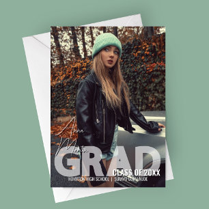 Moderne Magazin gestaltete Abschlussanzeige Einladung