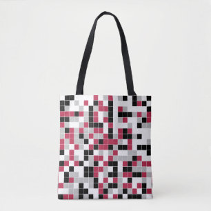 Moderne Magenta Geometric Tasche